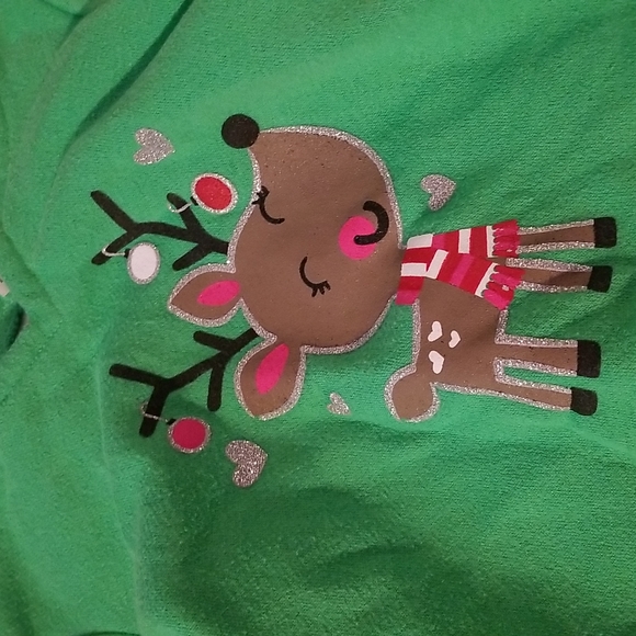 5/25 jumping beans  reindeer hoodie size 12m - Picture 2 of 4